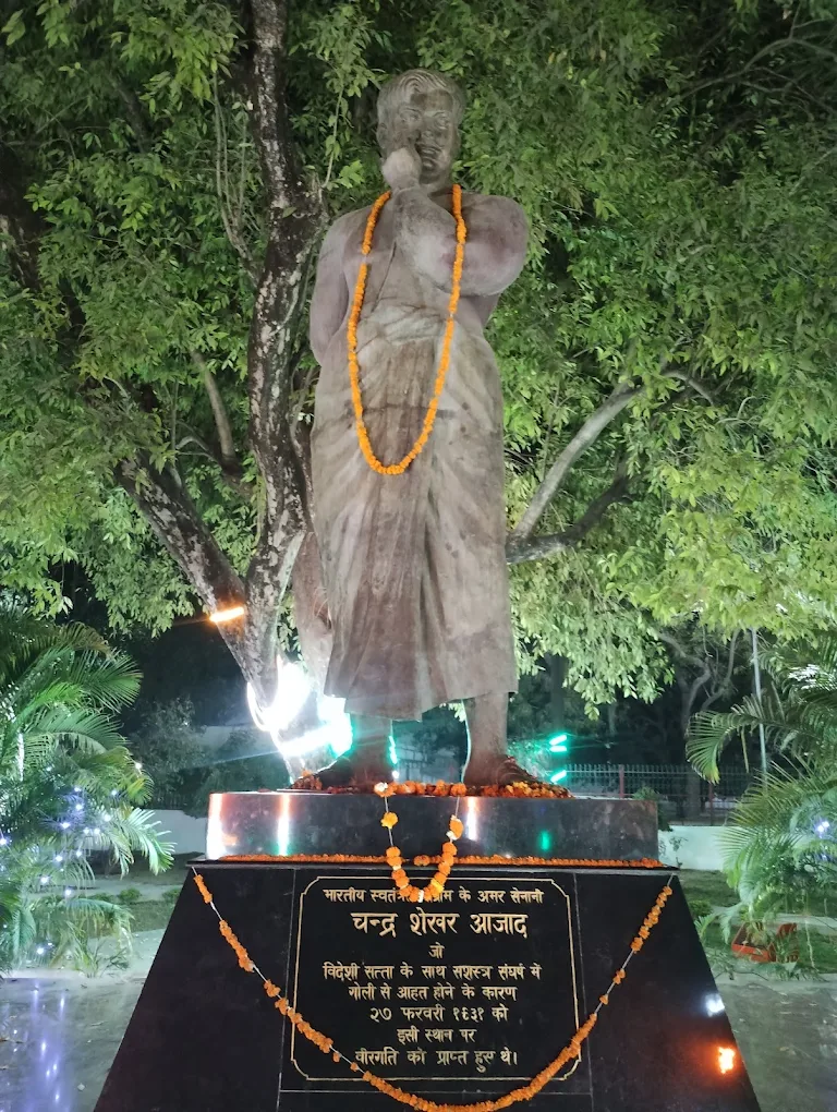 Chandra Shekhar Azad Memorial statue in Chandra Shekhar Azad Park Prayagraj